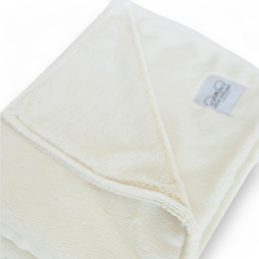 Luxury Borderless Throw  (Big Blanket) - Ivory