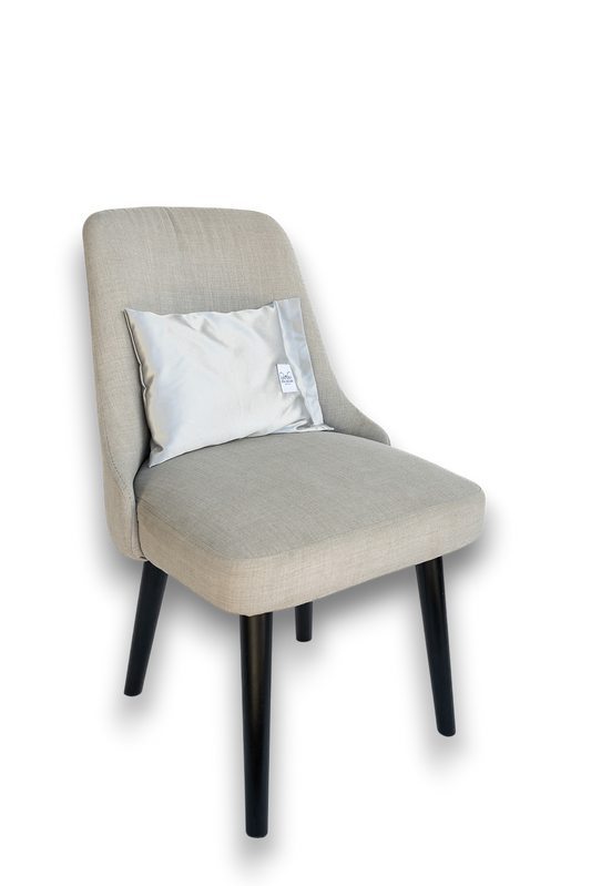 Satin Travel Pillow - Silver