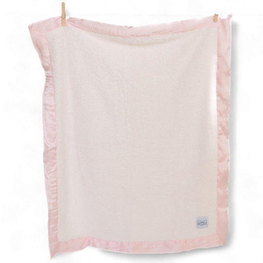 Classic Satin Border Blanket - Pink