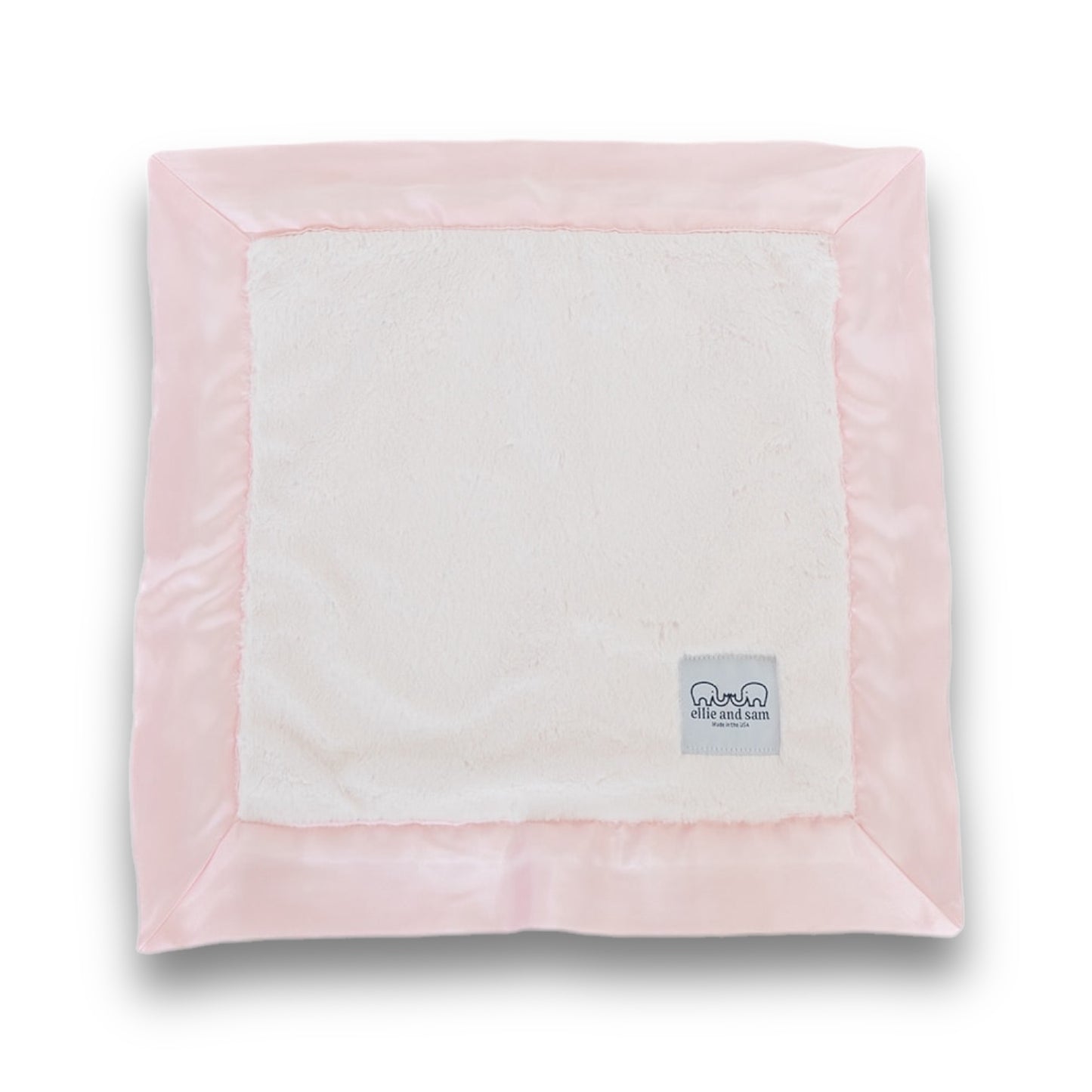 Luxury Satin Border Lovey - Pink