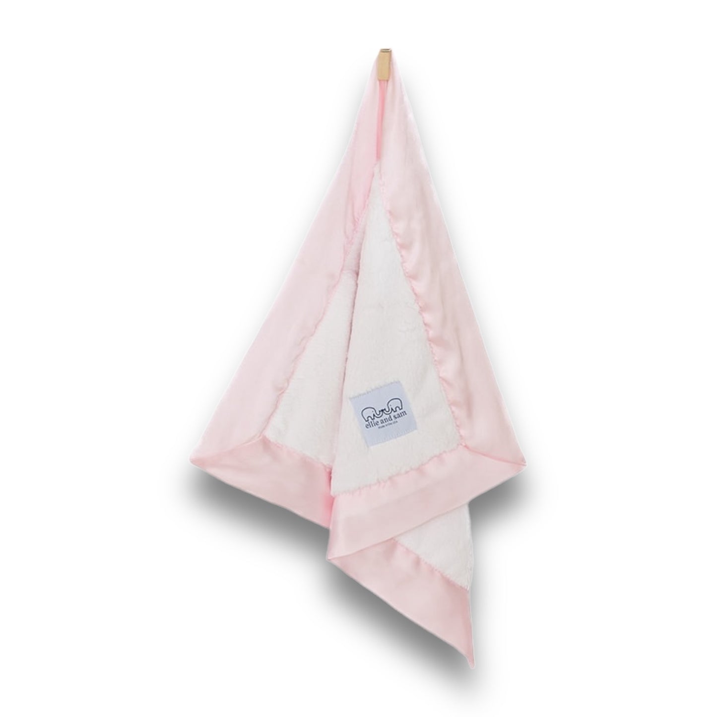 Luxury Satin Border Lovey - Pink