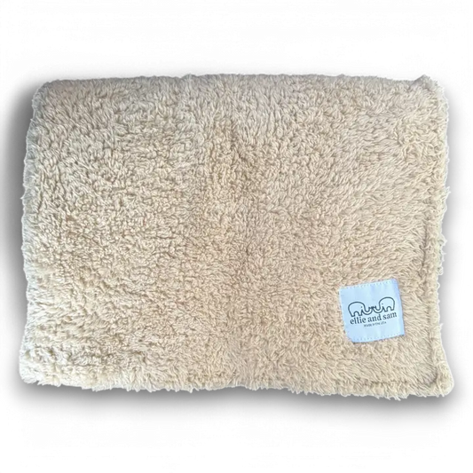 Stretch Plush Sherpa Baby Blanket - Oatmeal