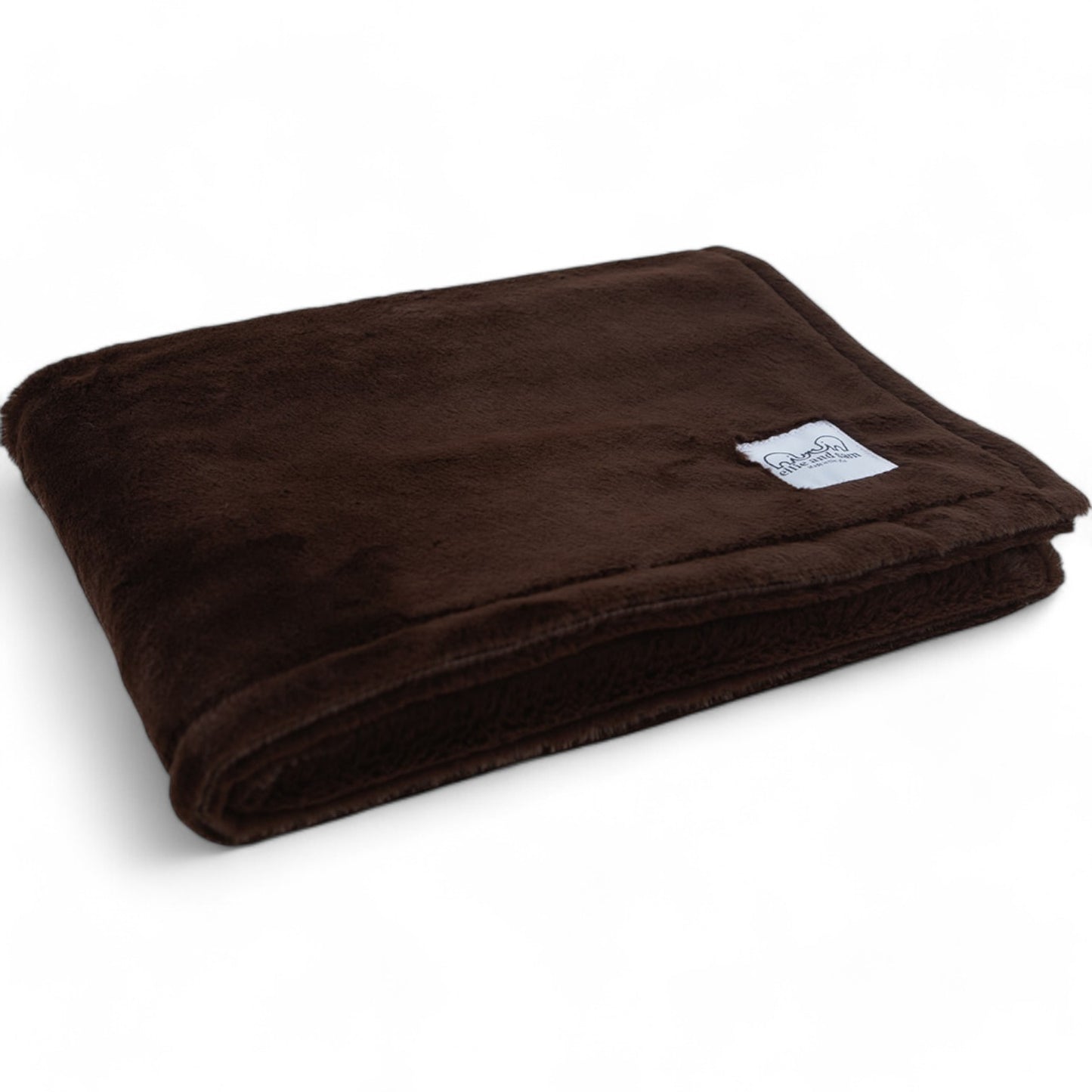 Luxury Borderless Blanket - Chocolate