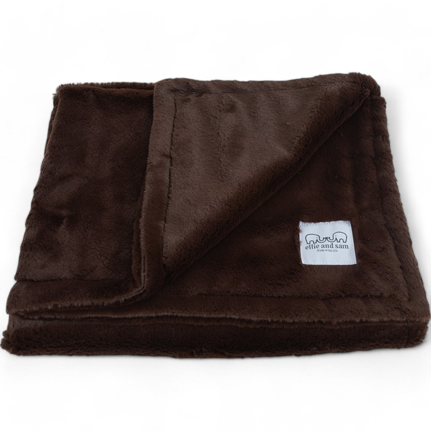 Luxury Borderless Blanket - Chocolate