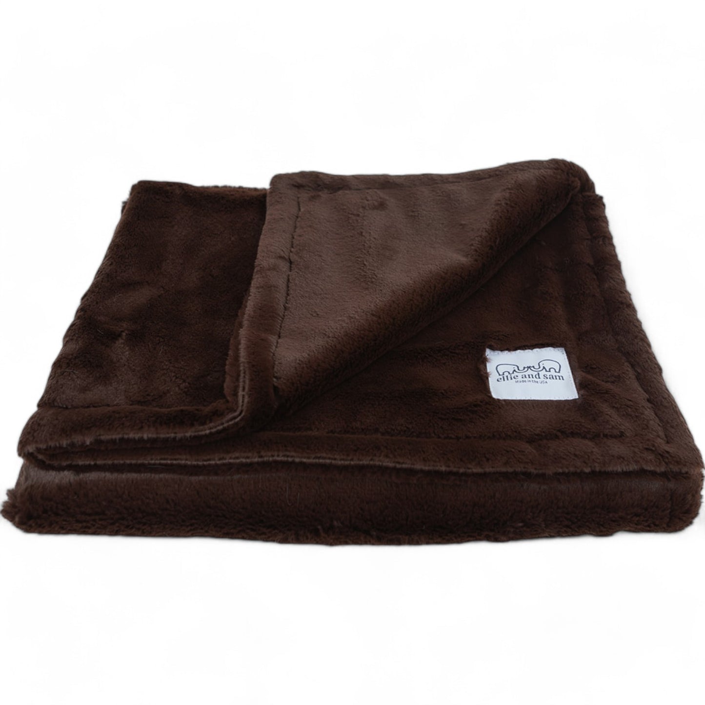 Luxury Borderless Blanket - Chocolate