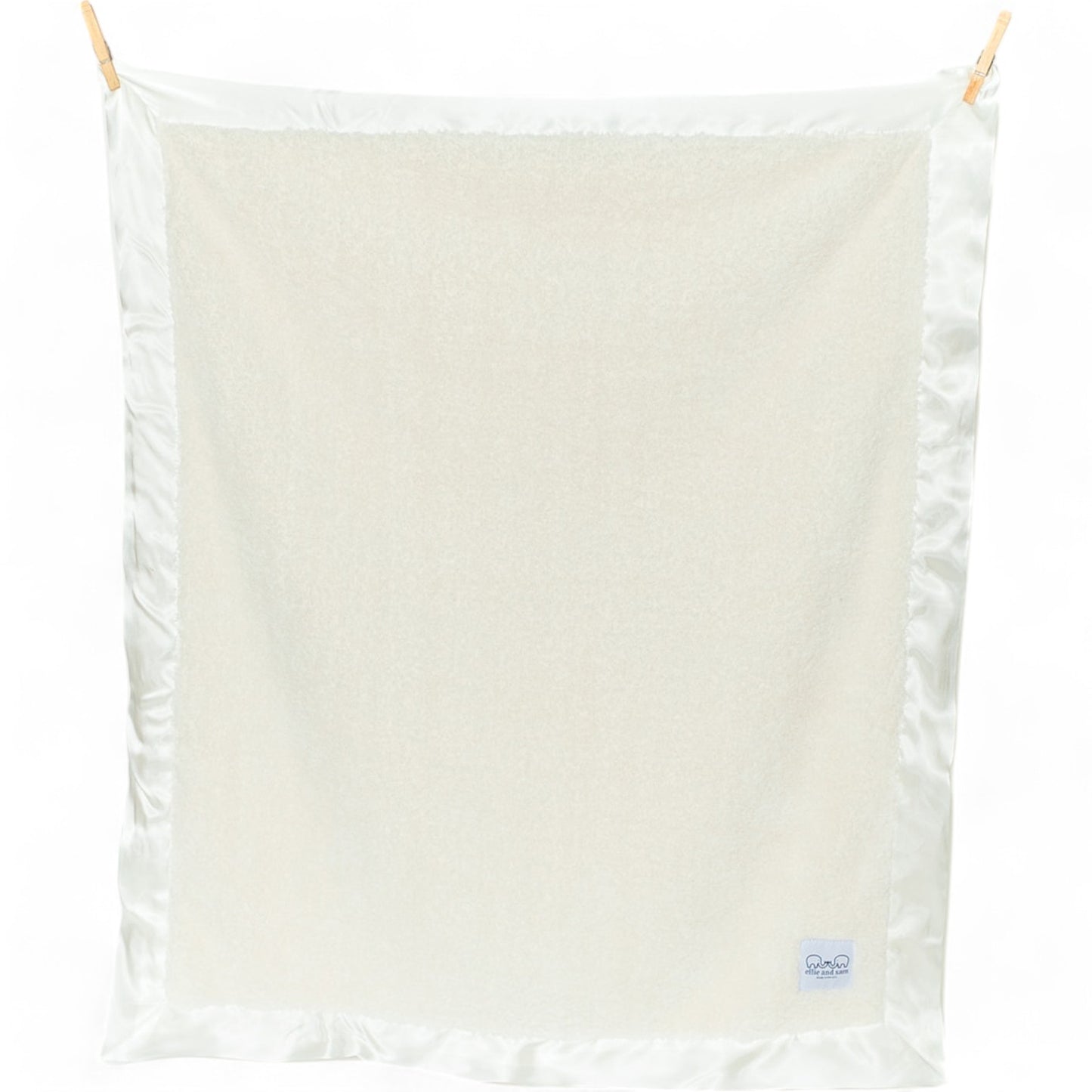 Classic Satin Border Blanket - Ivory