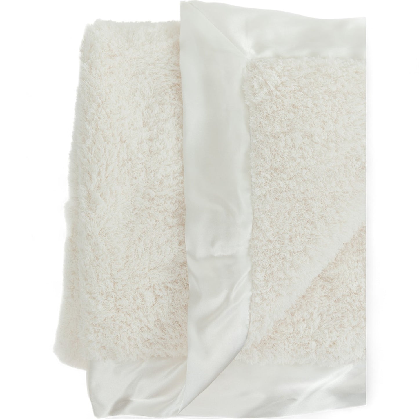 Classic Satin Border Blanket - Ivory