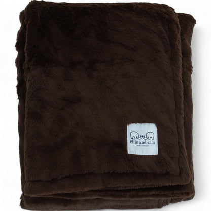 Luxury Throw Blanket - Chocolate