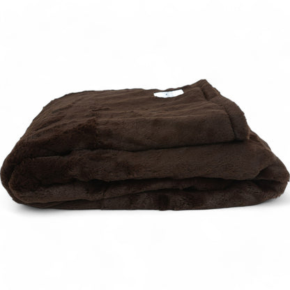 Luxury Throw Blanket - Chocolate