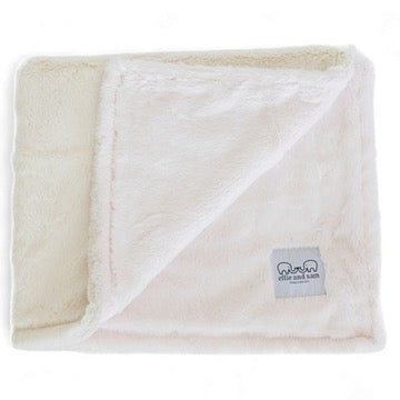 Luxury Duo Borderless Blanket - Pink/Ivory