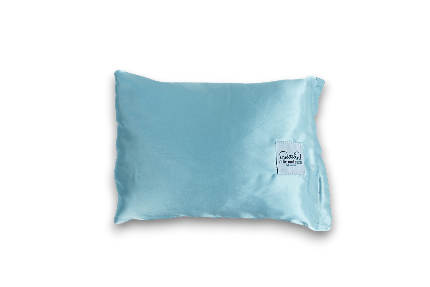 Satin Travel Pillow - Blue