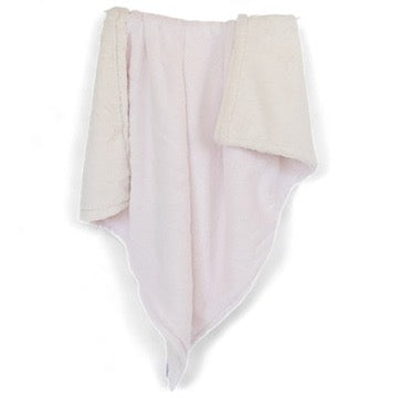 Luxury Duo Borderless Blanket - Pink/Ivory