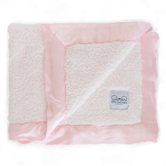 Classic Satin Border Blanket - Pink