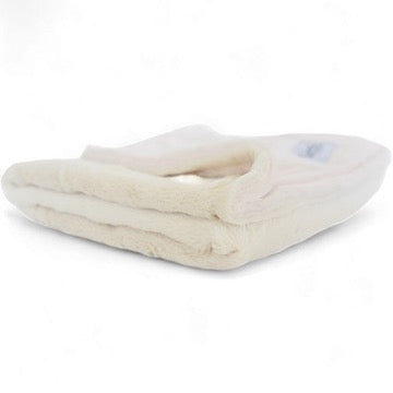 Luxury Duo Borderless Blanket - Pink/Ivory