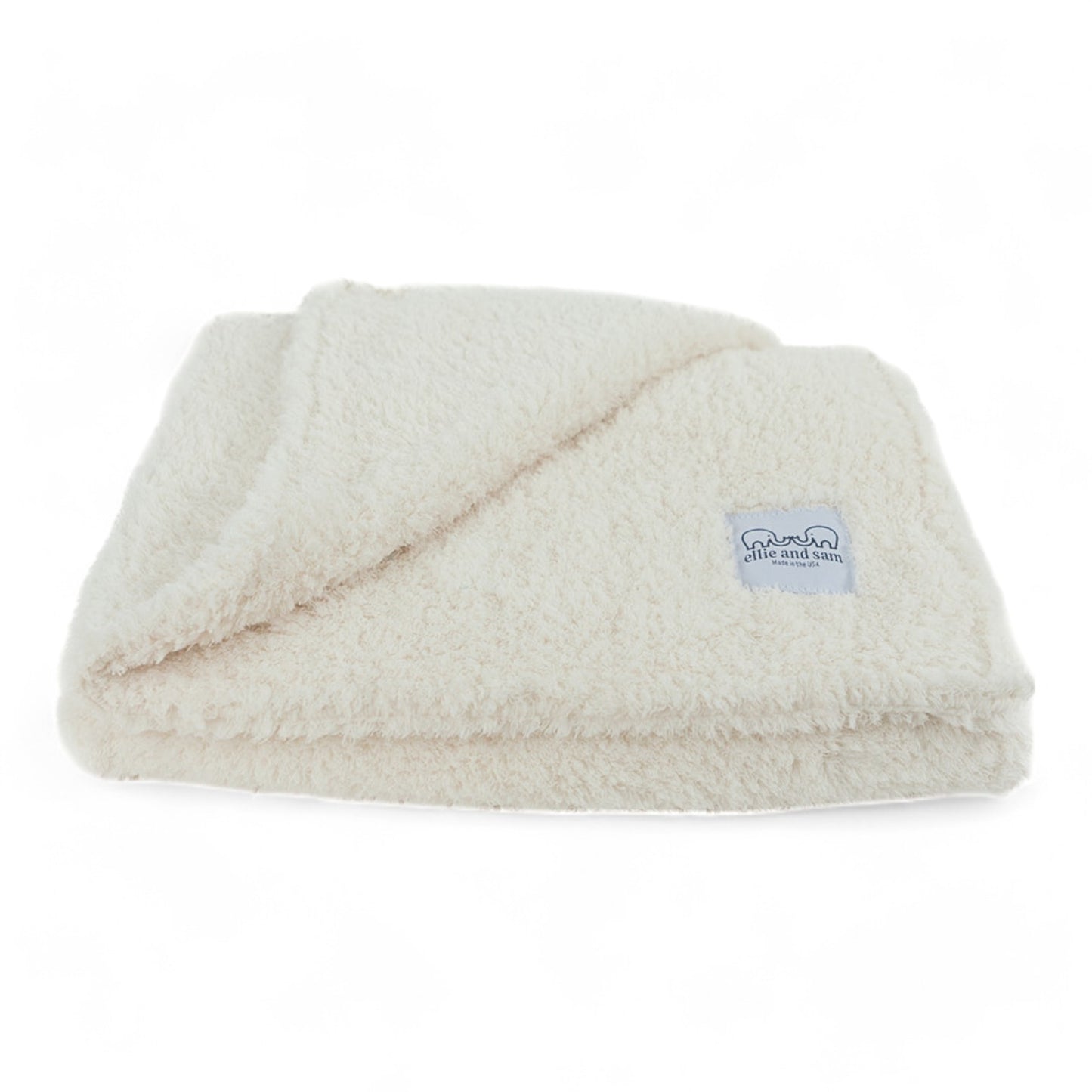 Classic Borderless Blanket - Ivory chenille