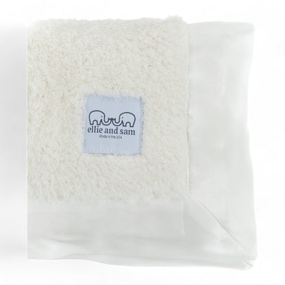 Classic Satin Border Lovey - Ivory