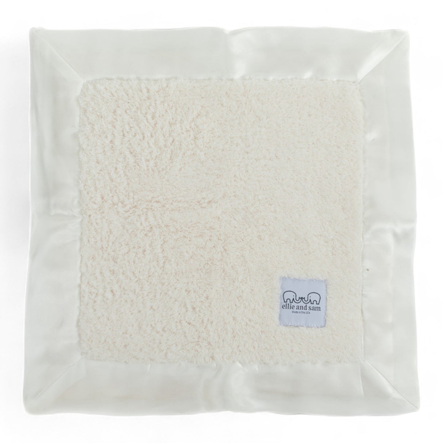 Classic Satin Border Lovey - Ivory