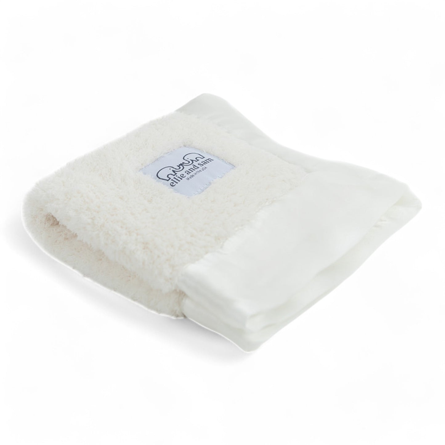 Classic Satin Border Lovey - Ivory