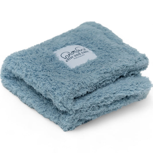 Classic Borderless Lovey - Powder Blue Chenille