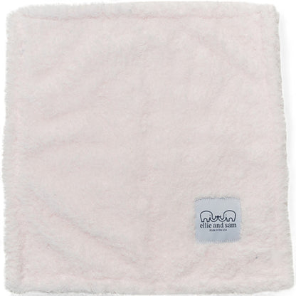 Classic chenille baby blanket in pink, ultra-soft plush fabric  Ellie and Sam