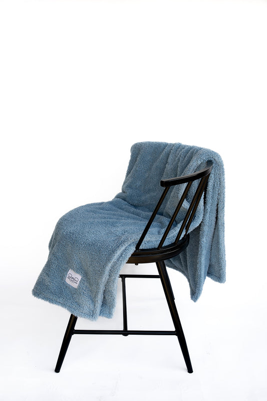 Classic Chenille Throw Blanket - Powder Blue