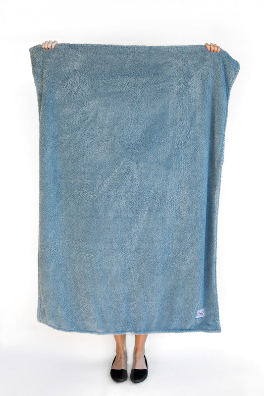 Classic Chenille Throw Blanket - Powder Blue