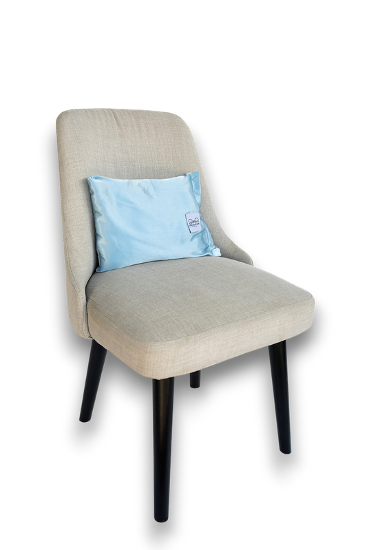 Satin Travel Pillow – Blue