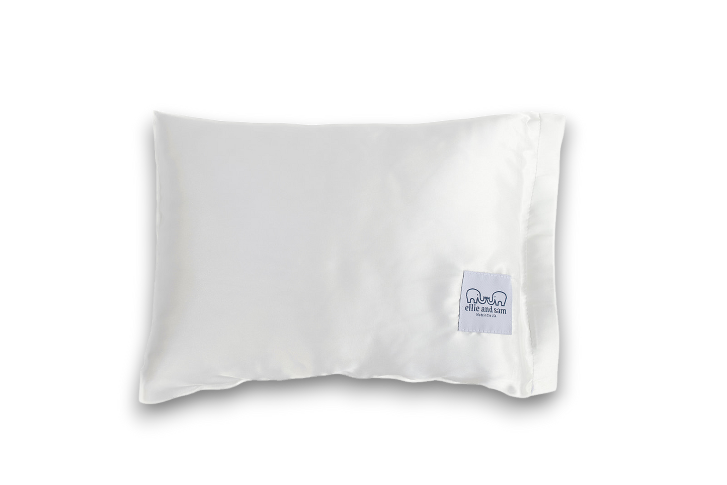 soft satin travel pillow in ivory – ellie and sam