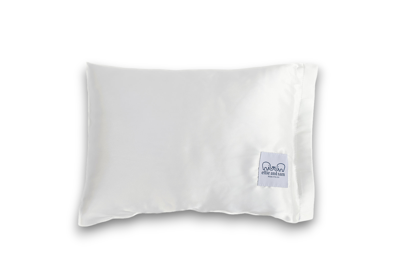 soft satin travel pillow in ivory – ellie and sam
