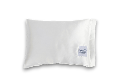 soft satin travel pillow in ivory – ellie and sam