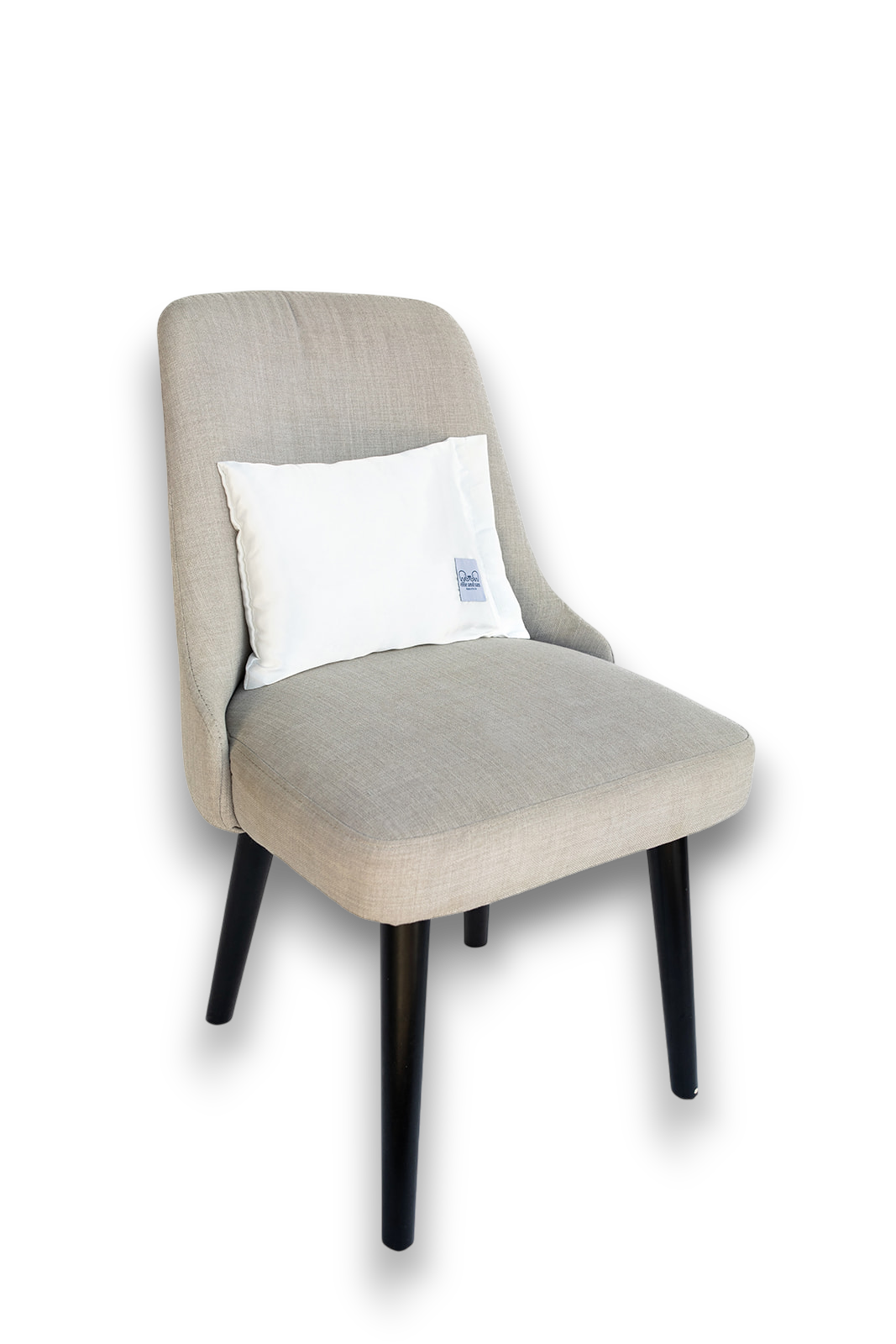 soft satin travel pillow in ivory – ellie and sam