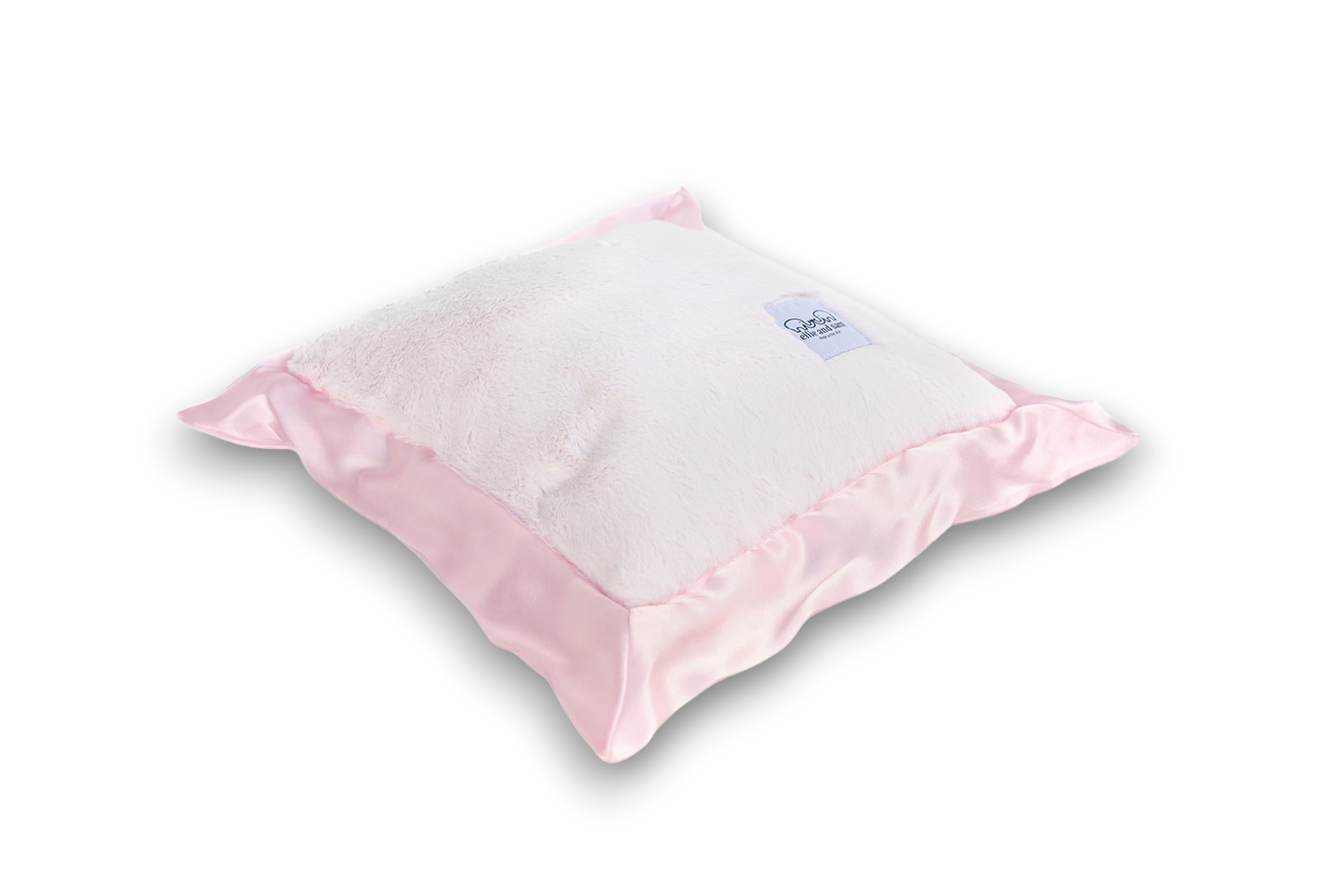 Luxury Baby Nursery Pillow with Satin Trim – Pink