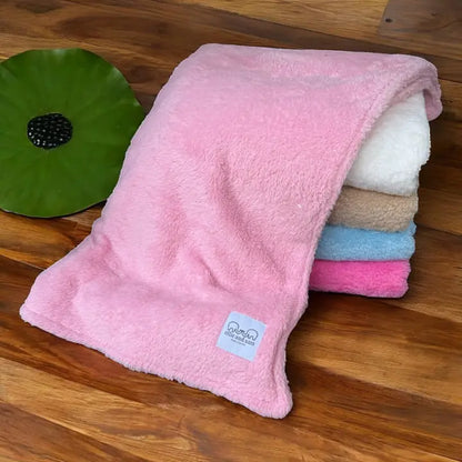 Stretch Plush Sherpa Baby Blanket - Oatmeal