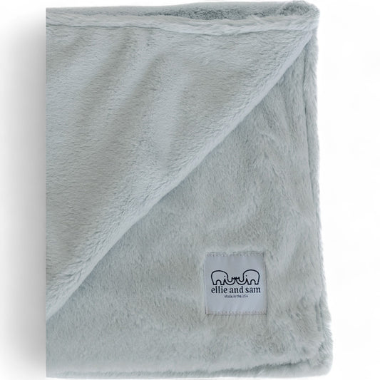 Luxury Borderless Throw (Big Blanket) - Silver