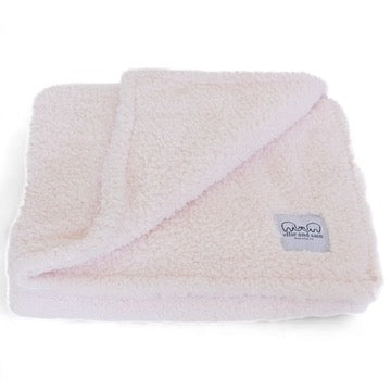 pink chenille baby blanket soft plush fabric