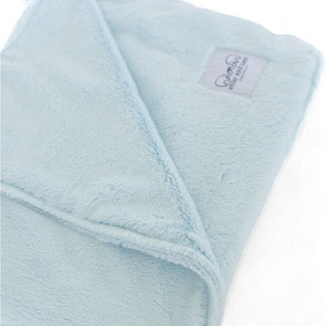 luxury baby blanket blue ultra soft made in USA