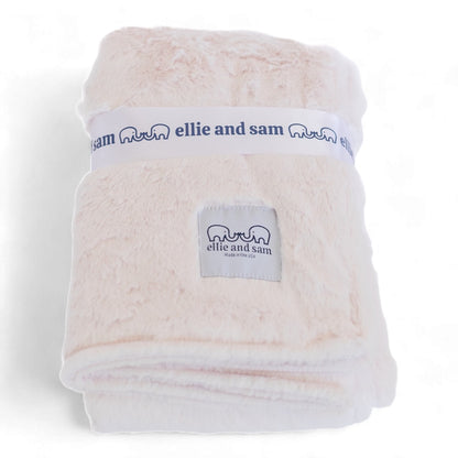 luxury baby blanket in pink – ellie and sam